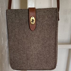 Fossil Brown Leather Crossbody Bag